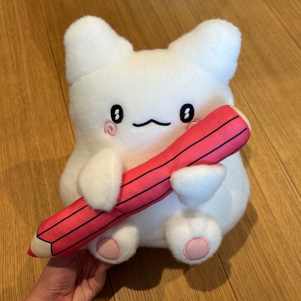 RARE Sanrio Hanamaruobake Cat Plush w/ Pencil – Japan Exclusive 2025 12TH PLACE